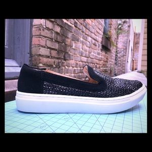 Cute Black Slip On Sneaker loafers- Sbicca Rafa 8